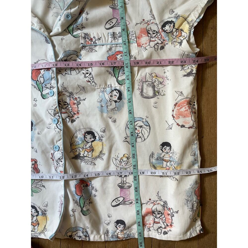 Disney Princess Cartoon Matching Pajama Short Set Size XL - Picture 10 of 10